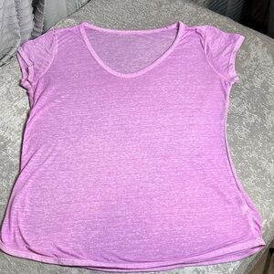 Athleta Soft Lavender Short Sleeve Tee